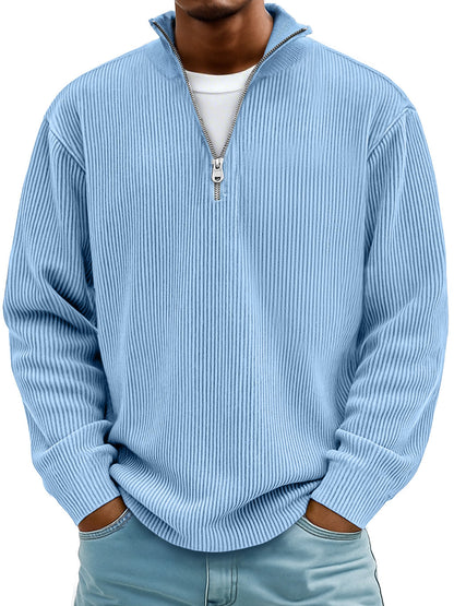 Milo™ I Casual Ribbed Zip Long Sleeve Shirt