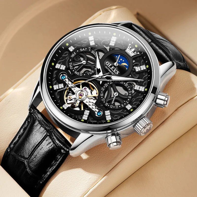 Daniel Portland™ Automatic Mechanical Leather Watch