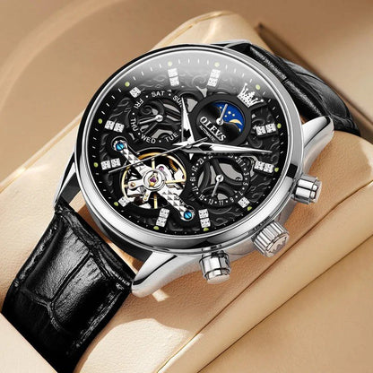 Daniel Portland™ Automatic Mechanical Leather Watch