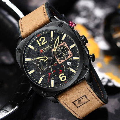 Daniel Portland™ Business Leather Quartz Watch