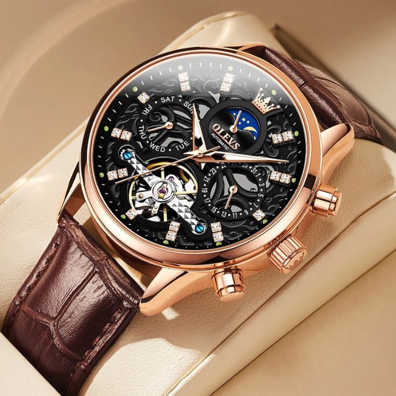 Daniel Portland™ Automatic Mechanical Leather Watch