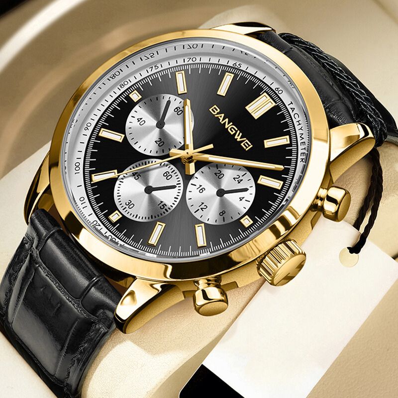 Daniel Portland™ Military Sport Casual Leather Quartz Watch