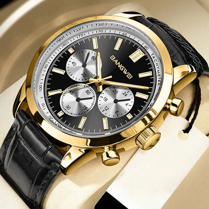 Daniel Portland™ Military Sport Casual Leather Quartz Watch