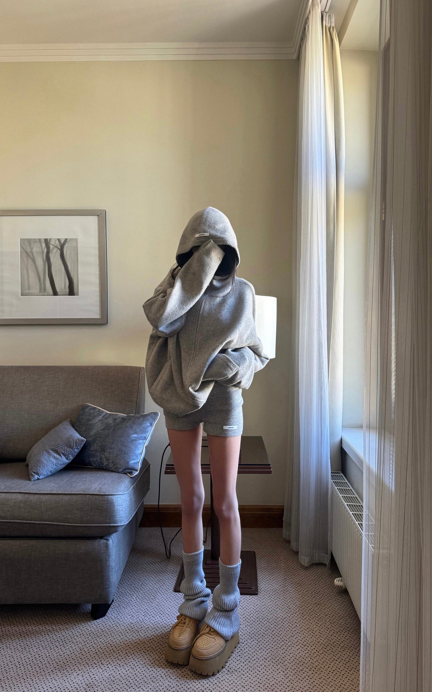 DANIEL PORTLAND™ I  Oversized Hoodie & Shorts Set - Streetwear-Inspired Design