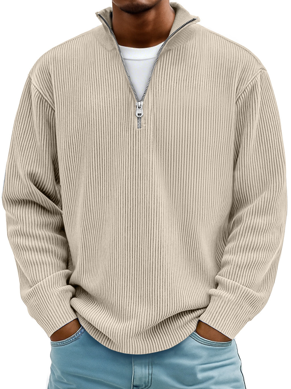 Milo™ I Casual Ribbed Zip Long Sleeve Shirt