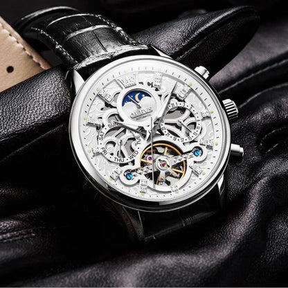 Daniel Portland™ Automatic Mechanical Leather Watch
