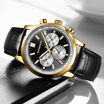 Daniel Portland™ Military Sport Casual Leather Quartz Watch