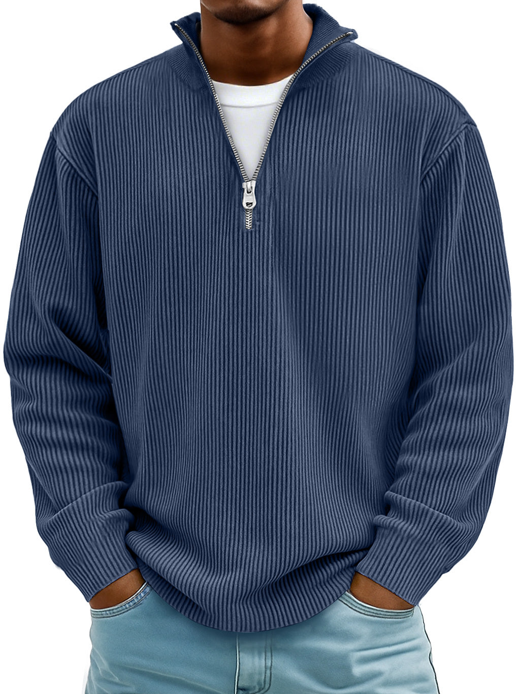 Milo™ I Casual Ribbed Zip Long Sleeve Shirt