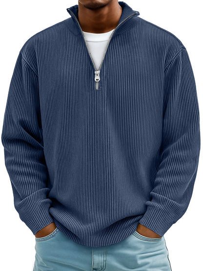 Milo™ I Casual Ribbed Zip Long Sleeve Shirt