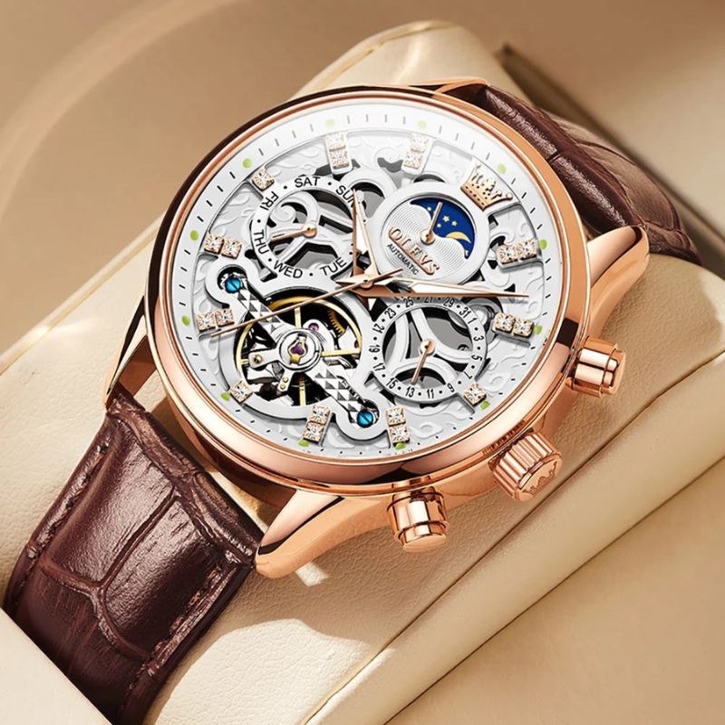 Daniel Portland™ Automatic Mechanical Leather Watch