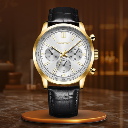 Daniel Portland™ Military Sport Casual Leather Quartz Watch