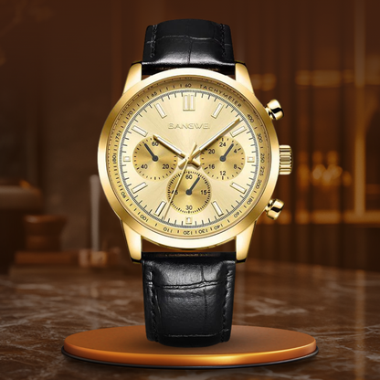 Daniel Portland™ Military Sport Casual Leather Quartz Watch