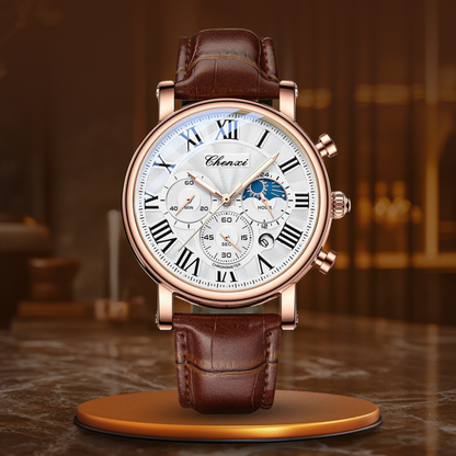 Daniel Portland™ Luxury Leather Strap Quartz Watch