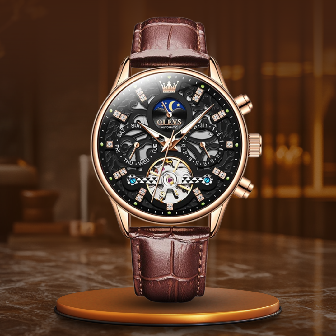 Daniel Portland™ Automatic Mechanical Leather Watch