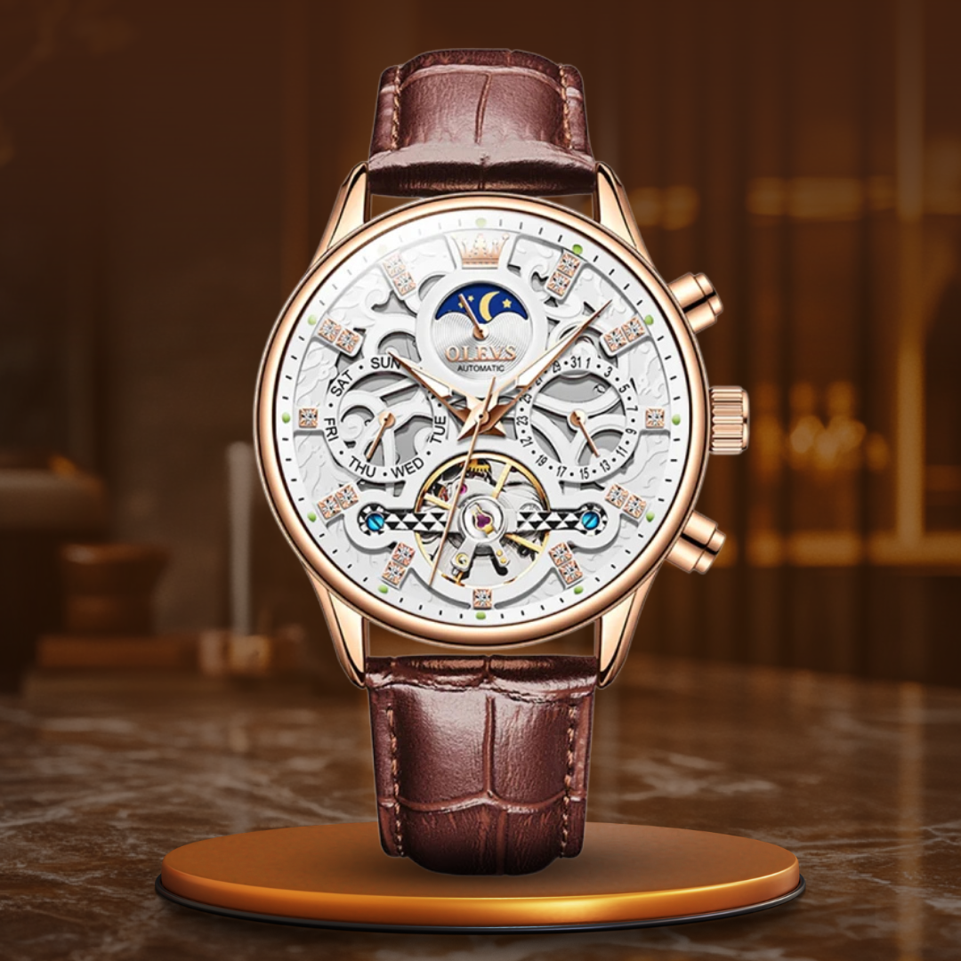 Daniel Portland™ Automatic Mechanical Leather Watch
