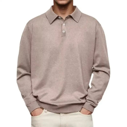 DANIEL PORTLAND™ I Long Sleeve Polo Shirt with White Buttons