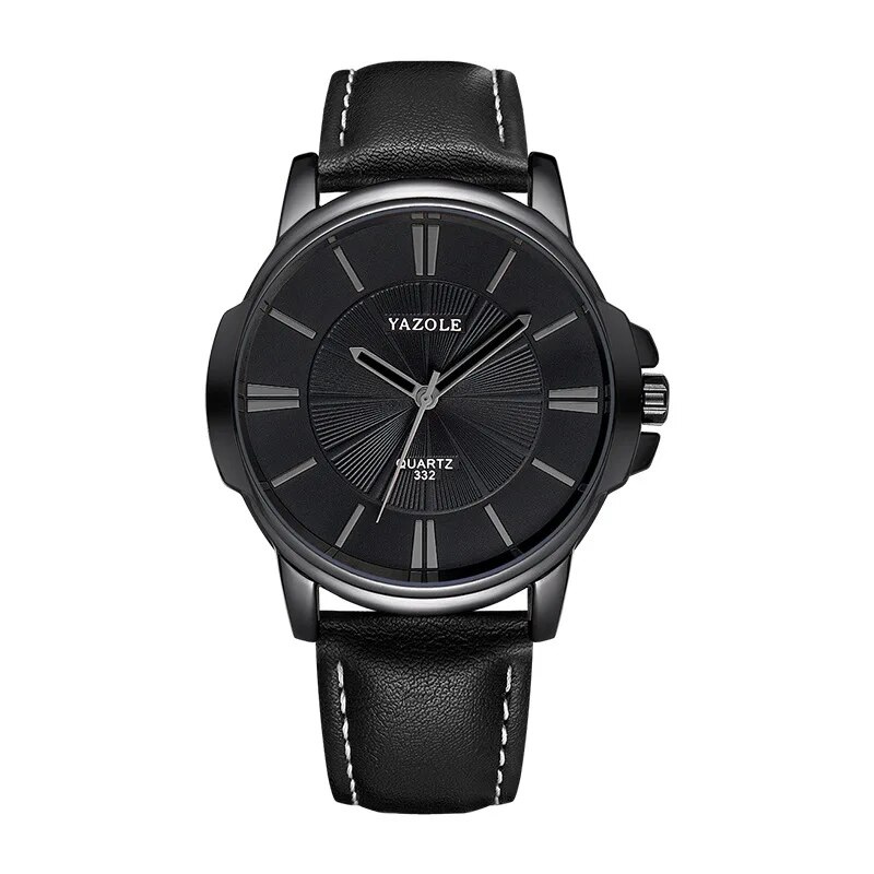 Daniel Portland™ Luxurious Blue Glass Leather Watch