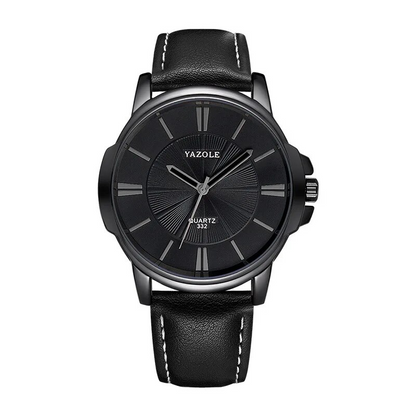 Daniel Portland™ Luxurious Blue Glass Leather Watch